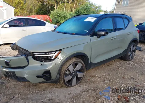 2023 Volvo Xc40 Recharge Pure Electric Twin Ultimate из США, поврежденный, VIN YV4ED3UM4P2064417